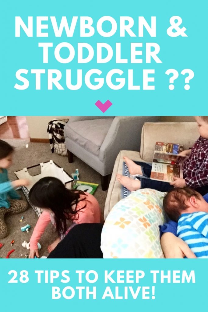 31 Awesome Ideas For Surviving with a Newborn & a Toddler