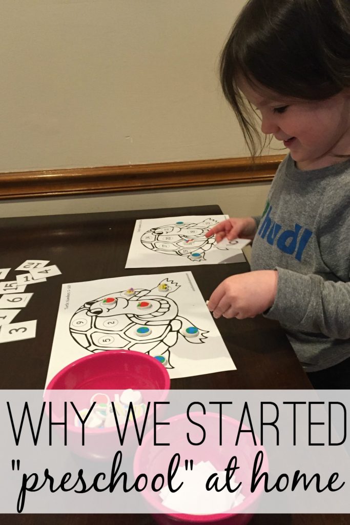 Even though I was nervous about starting my 3 year old with preschool at home, we took the plunge! Her interest in words, letters, and reading is what initiated it all. In fact, I can't even bring myself to call it preschool or homeschool.... we call it learning time. Read more about what finally made me give "homeschool preschool" a try! 