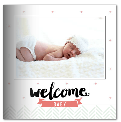 12x12 Baby Photo Book Template, Baby's First Year, New Newborn Photo B – AS  Pretty Paperie