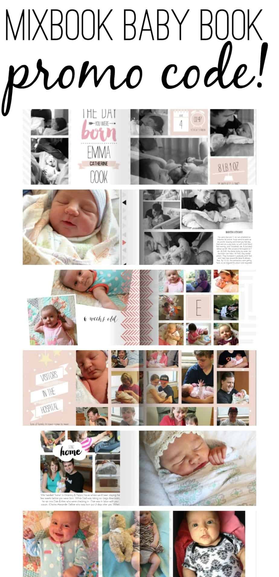 Our mixbook baby book turned out sooo cute! Click here for a review & a promo code. 