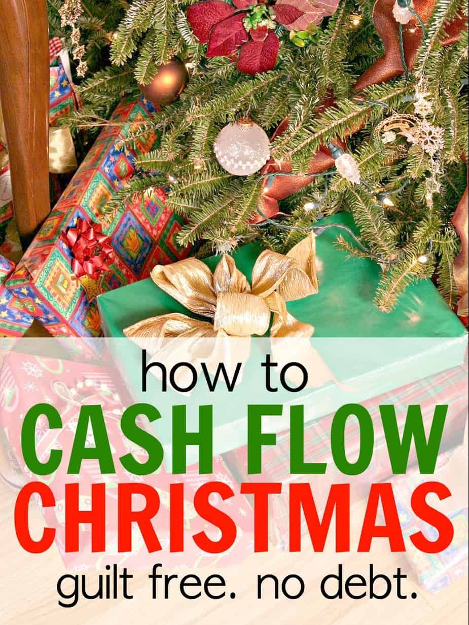 If you didn't save up for Christmas AND don't want to spend money you don't have on a credit card, try cash flowing Christmas! Here's how!