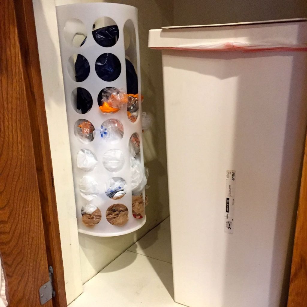 Transform Your Cleaning Supply Storage With IKEA's Genius VARIERA Bag  Dispenser Hack