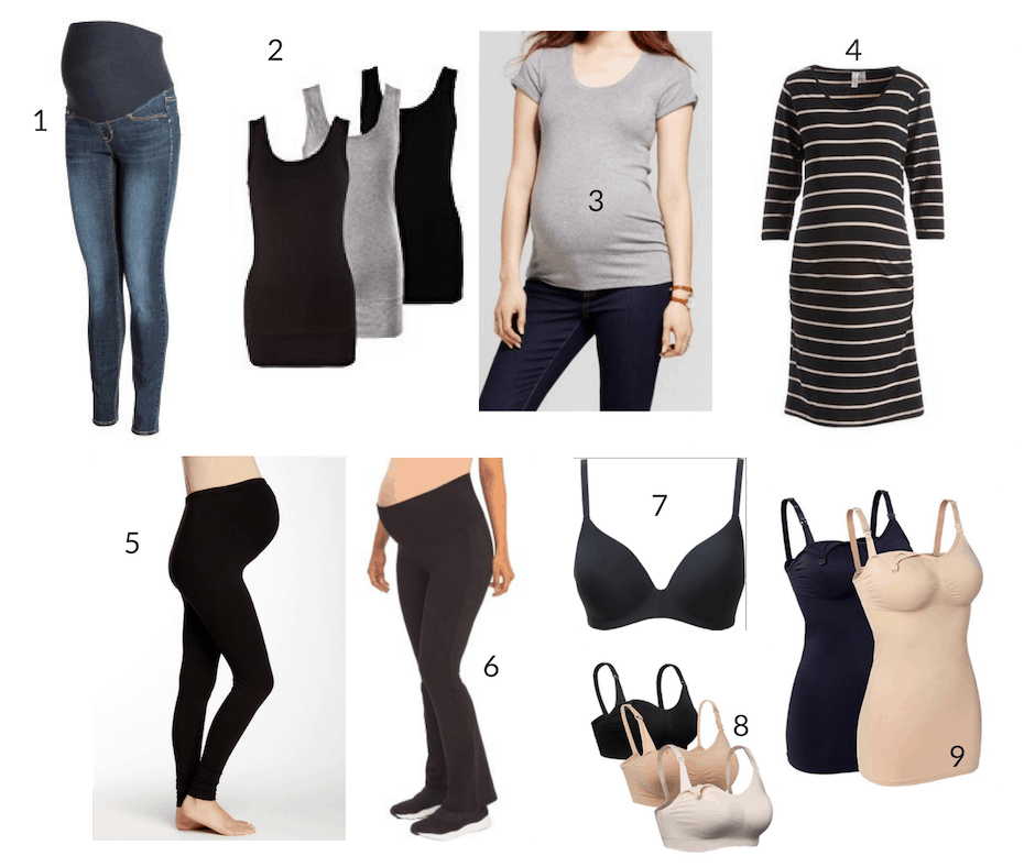 Maternity Capsule Wardrobe: Fall/Winter (20 Pieces) + Outfits