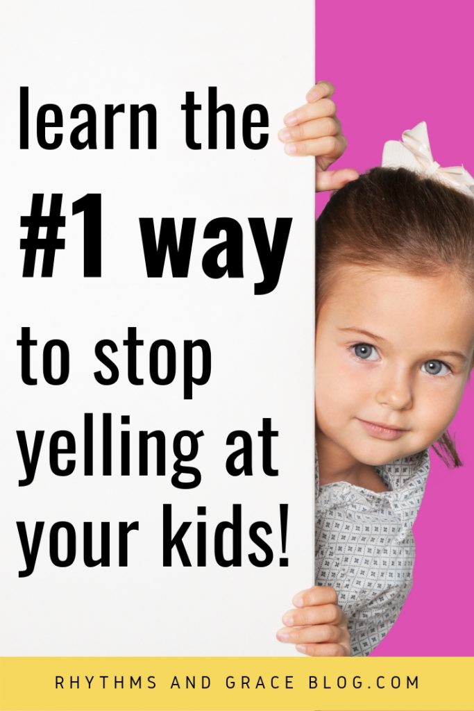 Do you feel guilty for yelling at your kids? Here’s a simple tip for how to stop. This mommy blog is full of great, practical parenting advice for moms of littles. #parenting #mommyblog #momblog #parentingtip #toddlers #raisinglittles #terribletwos