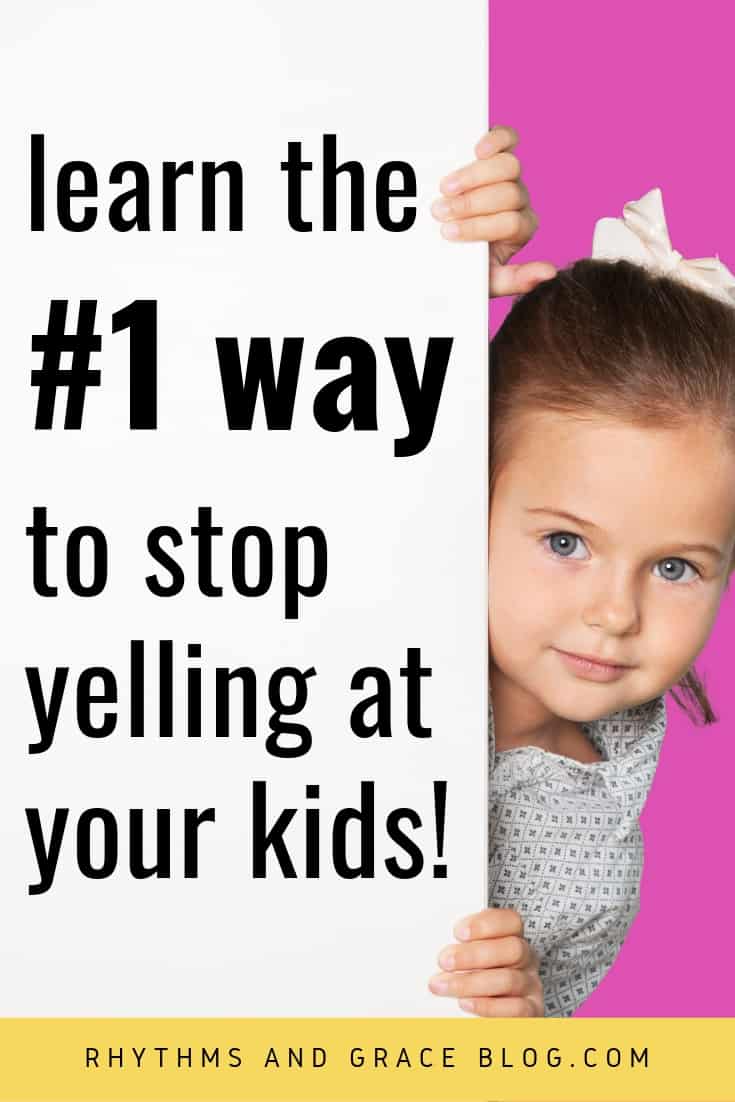 Do you feel guilty for yelling at your kids? Here’s a simple tip for how to stop. This mommy blog is full of great, practical parenting advice for moms of littles. #parenting #mommyblog #momblog #parentingtip #toddlers #raisinglittles #terribletwos