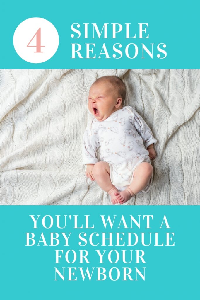 Do you have a fussy newborn who has their days and nights mixed up? A baby schedule will make your baby so much happier? The secret is...