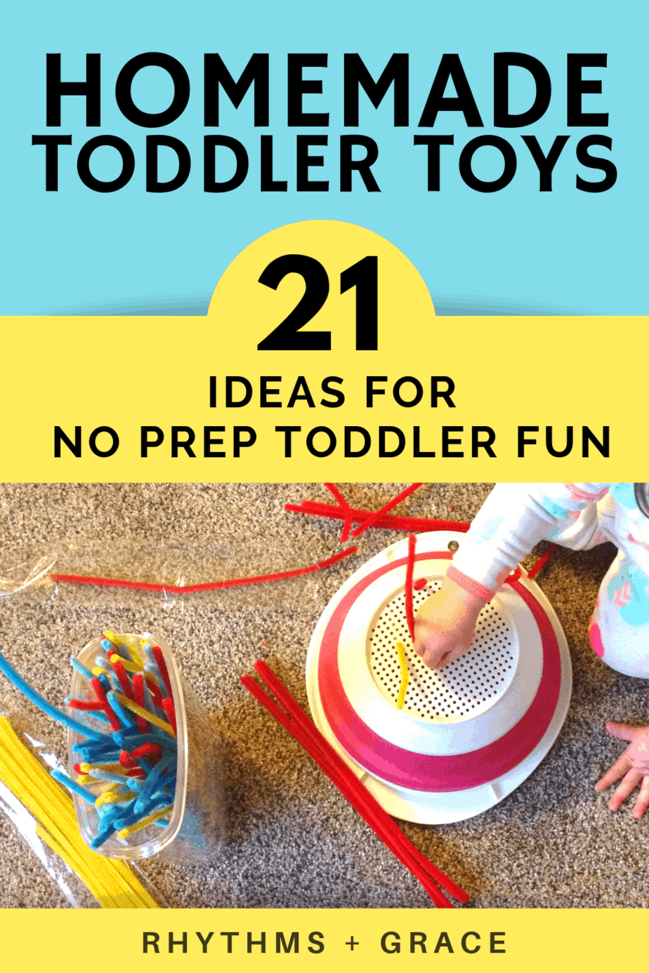 21 Easy DIY Toddler Toys from Stuff You Have at Home