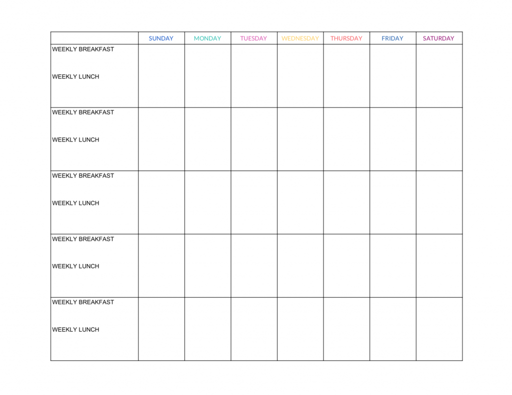 Weekly Food Planner Template from rhythmsandgraceblog.com