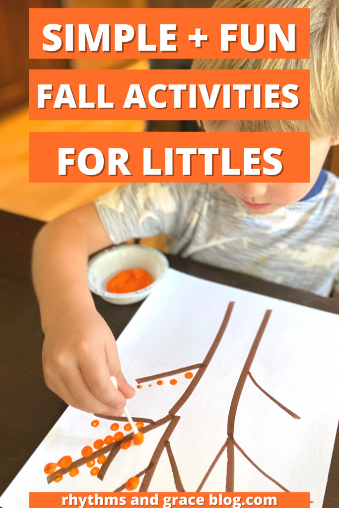 fall activities for toddlers and preschoolers