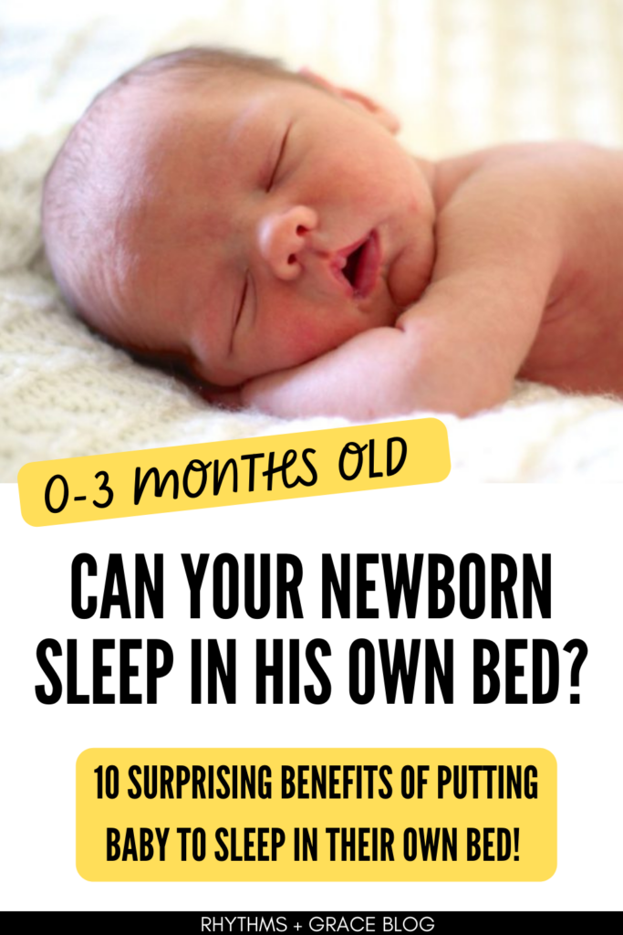 babies sleep in own bed from birth