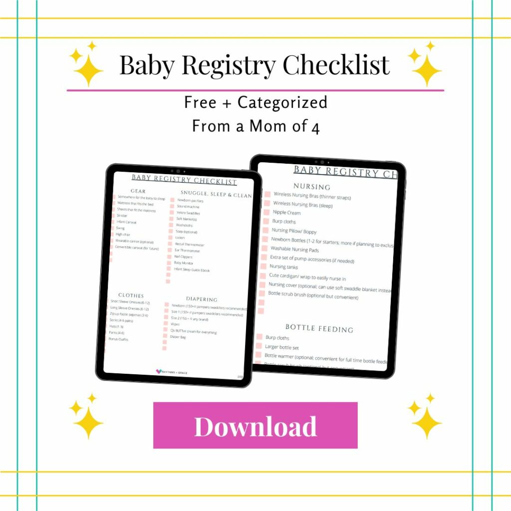 Baby Registry Checklist Must-Haves — Mama Never Clocks Out